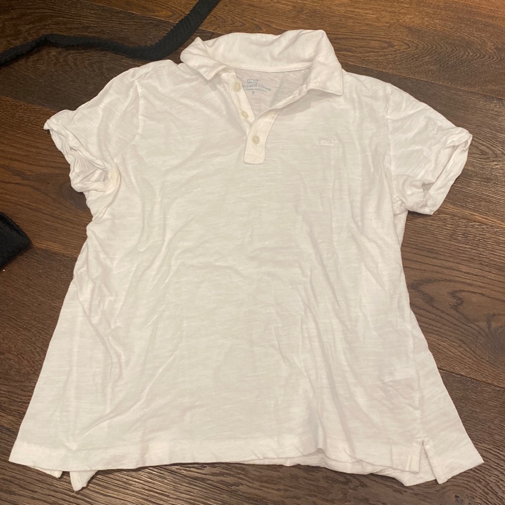 White vineyard vines polo